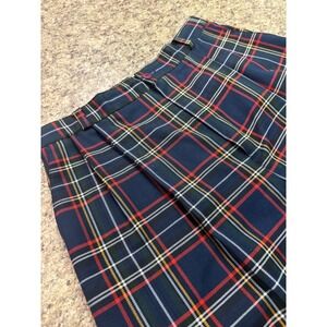 Camden Classics Plaid Pleated Shorts Women's Preppy High Waist